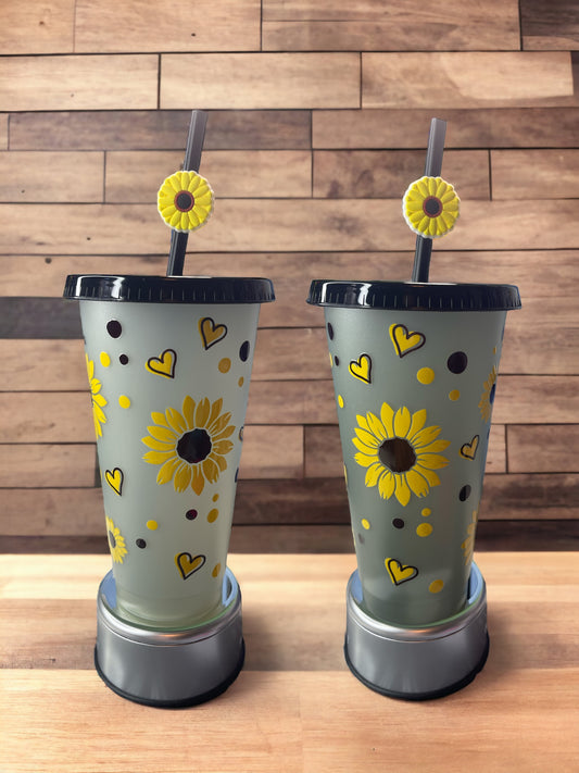 VASOS 24oz GIRASOLES